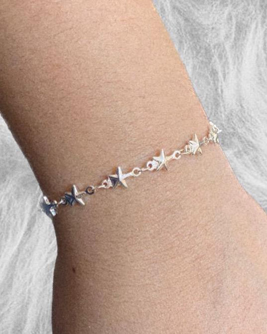 Pulseira de Prata 925 Estrelas do Mar