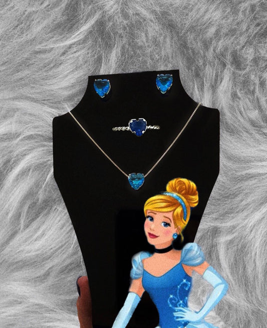 Conjunto de Pratas 925 Princesa Cinderela