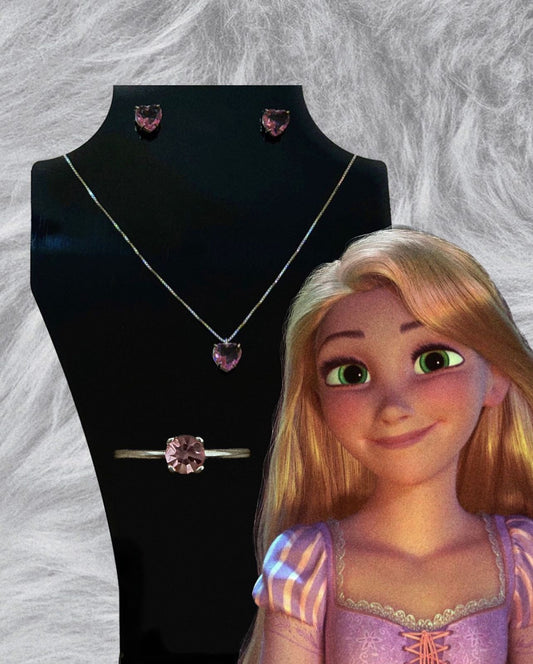Conjunto de Pratas 925 Princesa Rapunzel